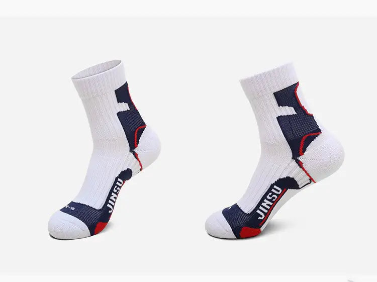Combed Cotton Mid-Calf Basketball Socks for Sports