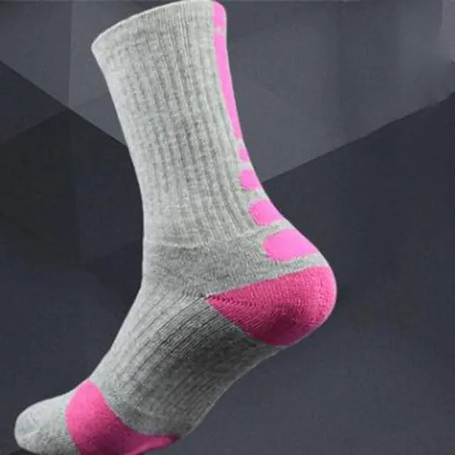 Men's Quick-Dry Elite Sports Socks - Mid-Calf Basketball