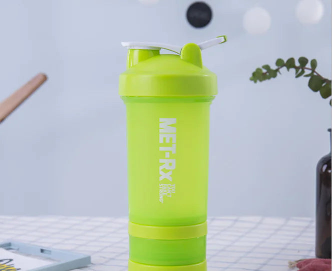 Protein Powder Fitness Shaker Bottle with Measurement Scale