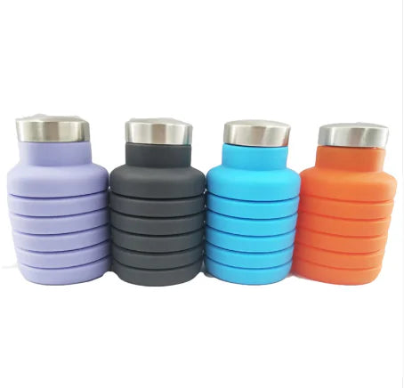 Collapsible Silicone Water Bottle for Outdoor Sports