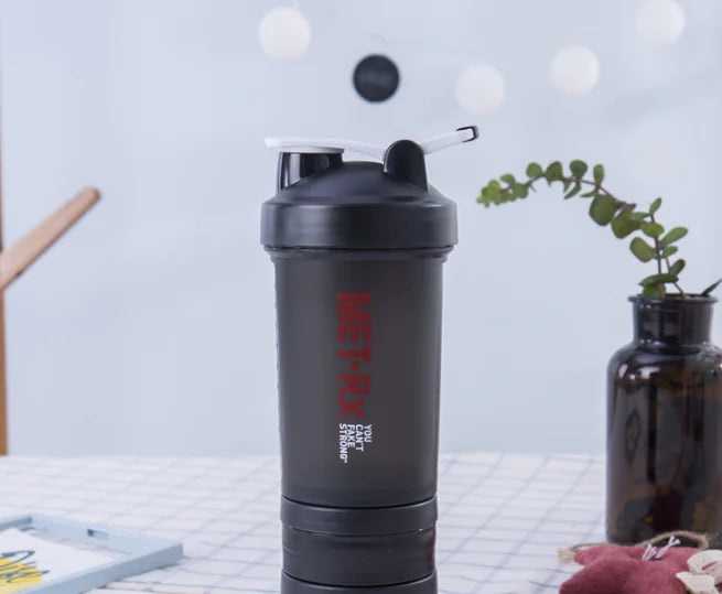 Shaker para batidos de proteína con medidor