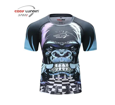 MMA T-Shirt and Muay Thai Shorts Set for Men