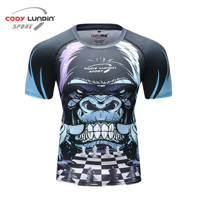 MMA T-Shirt and Muay Thai Shorts Set for Men